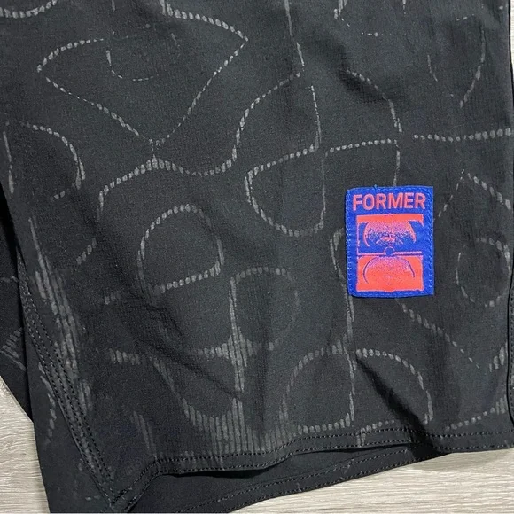 NWT Former Merchandise Men Radio Wave Swim Trunk Shorts Black Size 38 - Picture 5 of 11